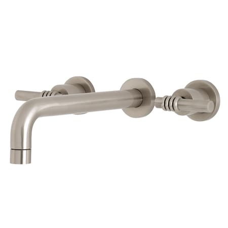 Kingston Brass Roman Tub Faucet, Brushed Nickel, Wall Mount KS8028ML